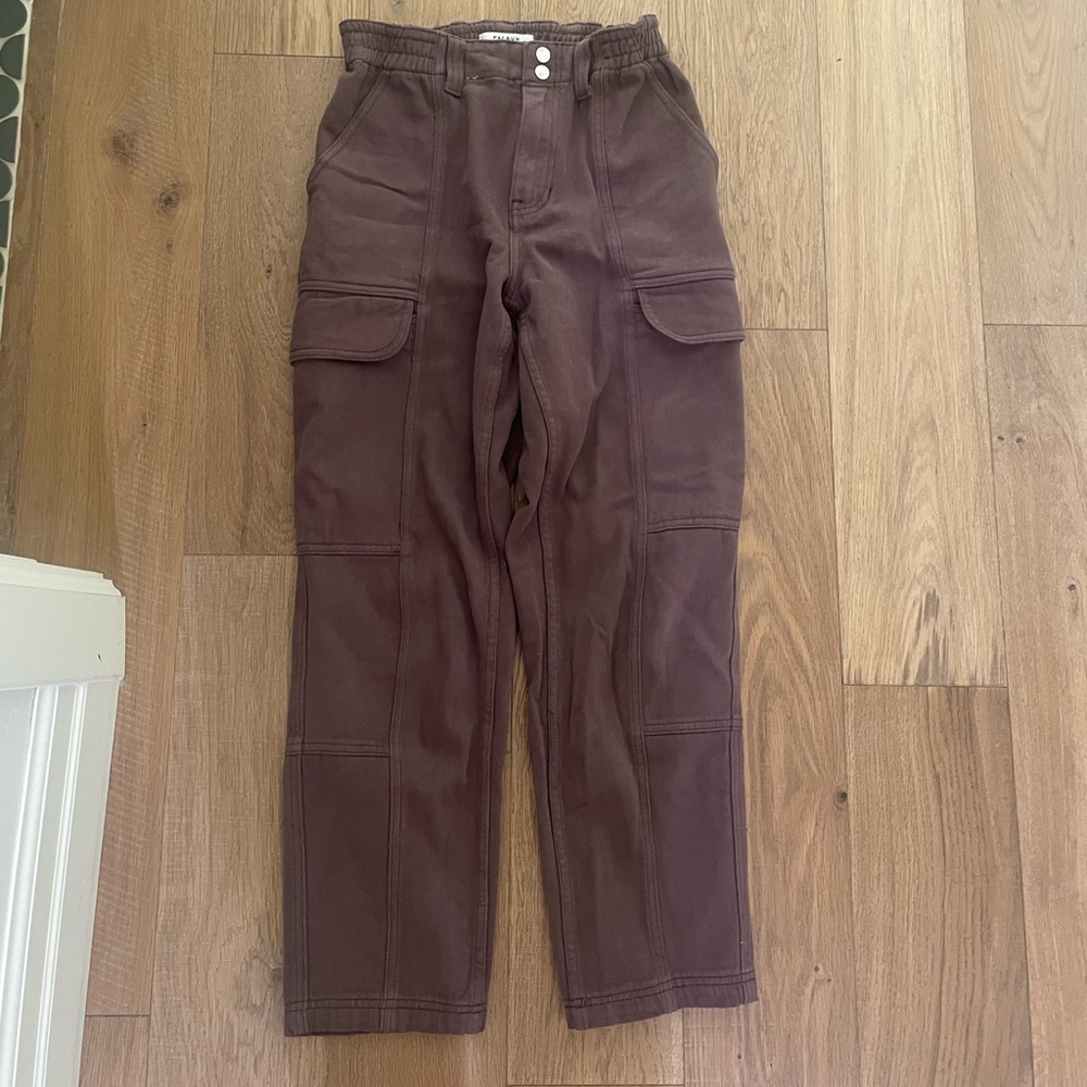 PACSUN Dark Brown Cargo Jeans